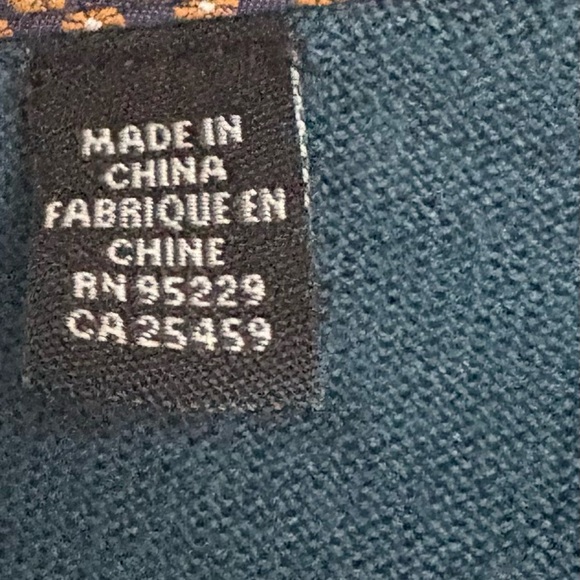 Ted Baker London V-Neck Sweater Wool Silk Cashmere Men's Size 4 - Picture 4 of 5